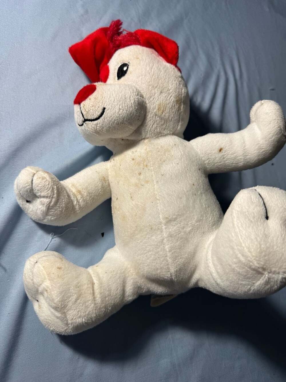 Progressive Plush Dog Plush Red White Stuffed Animal